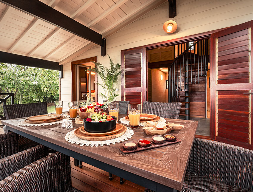 Terrasse du Bungalow Famille