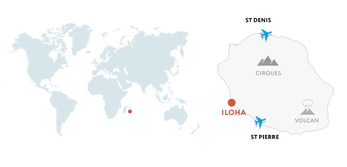 The Iloha is located in the indian ocean